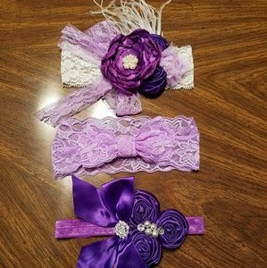 Purple/Lavender Headband Set